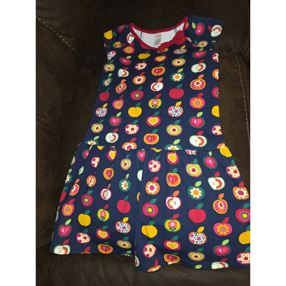 Gymboree apple orchard fall autumn dress apple farm size 7 back to school